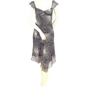 BCBG Max Azria Silk Chiffon Floral Cocktail Dress